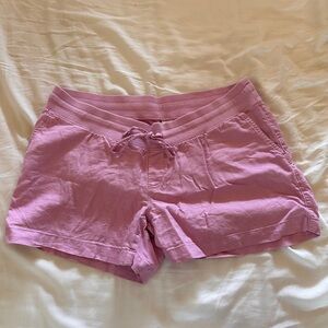 GAP Women's Maternity Light Purple Linen Shorts